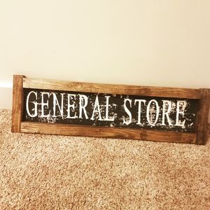 Wood sign home decor